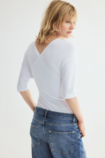 Боди с V-образным вырезом - H&M