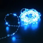 Гирлянда для дома НИТЬ «Льдинка» 5 м 50 ламп LED, 8 реж,IP-20, Голубой