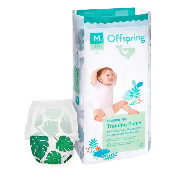 Трусики-подгузники Offspring M 6-11 кг, 42 шт, тропики