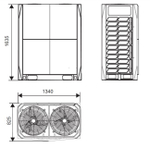 Наружный блок VRF системы Systemair SYSVRF2 M 400 AIR EVO HR R