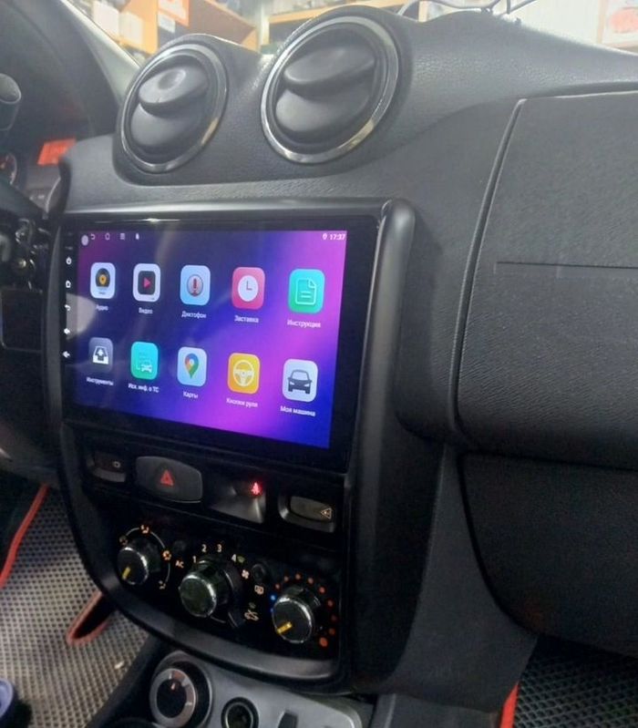 Магнитола для Renault Duster 2010-2015, Nissan Terrano 2014+ - Kuberg QLed, Android 13, Быстрейшая, CarPlay, SIM-слот