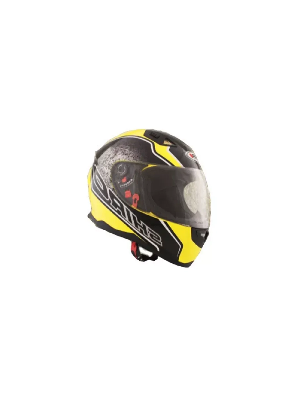 Шлем SHIRO SH881 Byte Yellow Fluor S