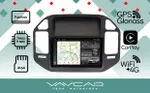 Магнитола для Mitsubishi Pajero 3, Montero 3 1999-2006 (рамка черная) - Vaycar VA47-1019-2K на Android 13, Быстрая, 2K QLED, CarPlay, 4G SIM-слот