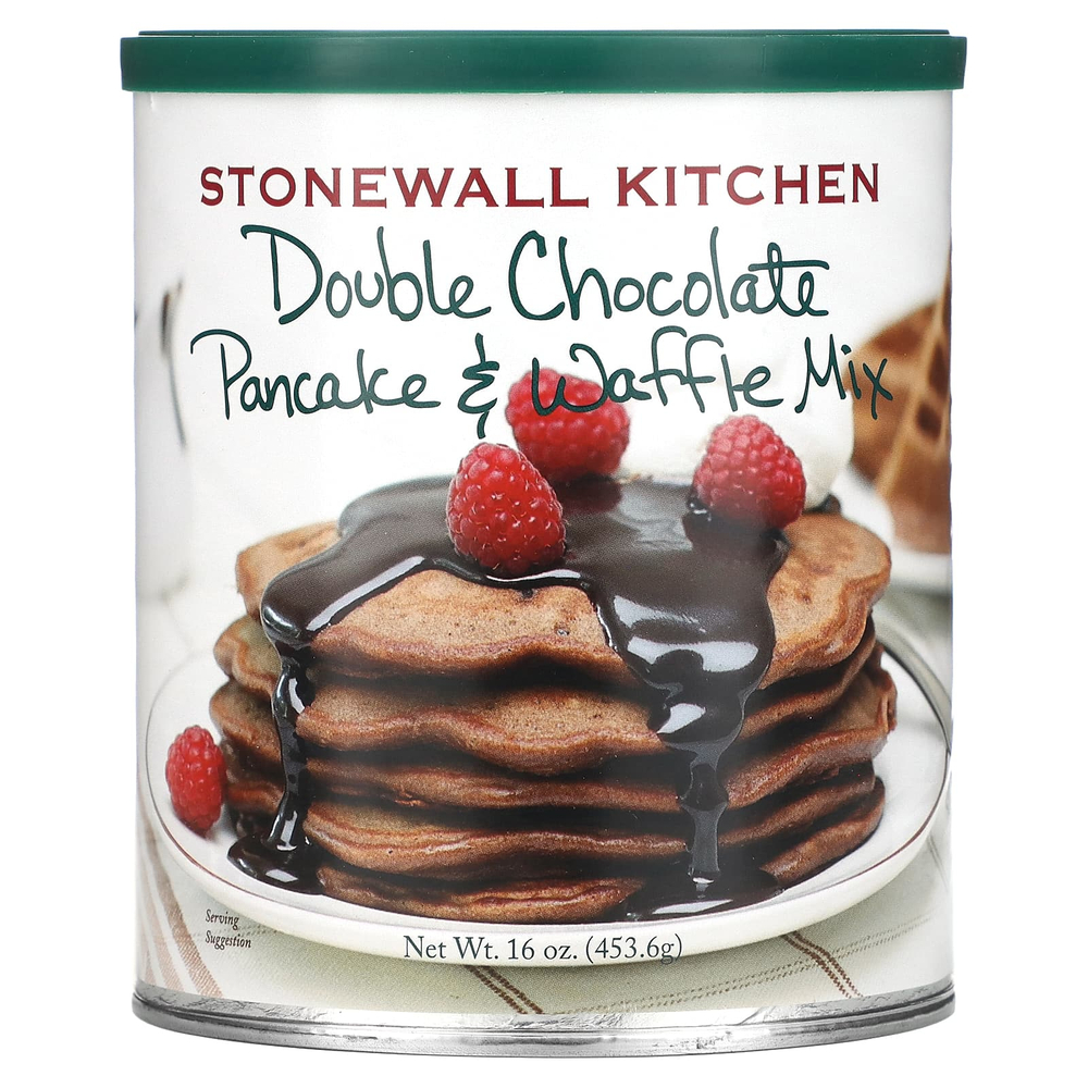 Stonewall Kitchen, смесь для выпекания блинов и вафель с двойным шоколадом, 453,6 г (16 унций)