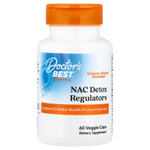 Doctor's Best, N-ацетилцистеин (NAC) для регуляции процесса детоксикации, 60 вегетарианских капсул