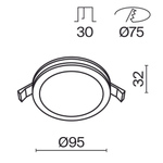 Встраиваемый светильник Technical DL303-L12B