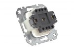 Выключатель карточный двухполюсный с LED подсветкой, белый, Classic
