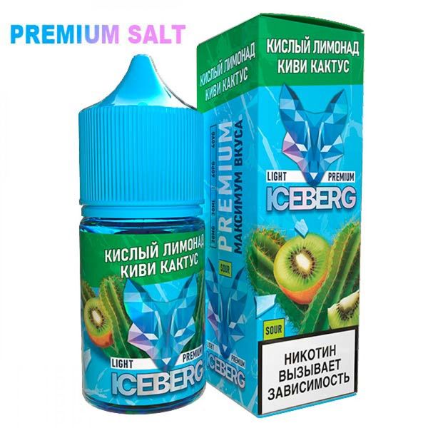 Купить Жидкость Iceberg Ice Legend Salt - Кислый Лимонад Киви Кактус 30 мл