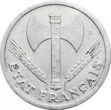 2 франка 1944 Франция, Режим Виши