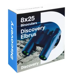 Бинокль Discovery Elbrus 8x25 коробка с изображением гор