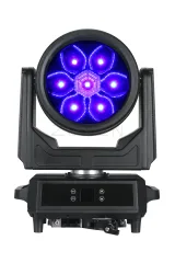 Wash B-EYE MW760-IP — вращающаяся голова 7×60 Вт с RGB-подсветкой и зумом 4°–60° IP65