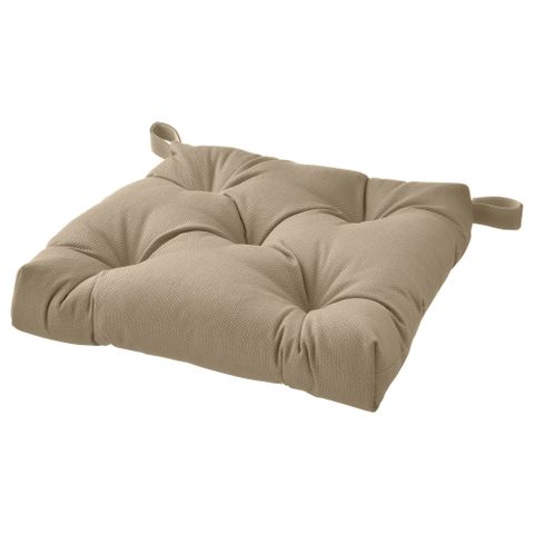 Подушка на стул IKEA MALINDA (МАЛИНДА), Бежевый, 40 / 35х38х7 см