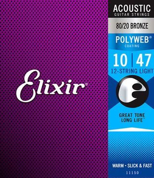 Струны для 12 струнной акустической гитары ELIXIR 11150