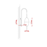 Бра Arte Lamp ANDROMEDA A2089AP-3GO, 1хLED