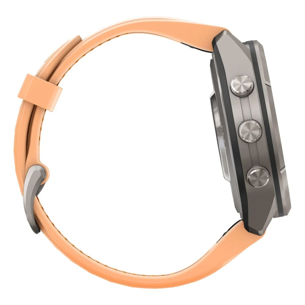 Часы Garmin Fenix 9 Pro — 43 мм AMOLED Titanium Shell Pink / Autumn Orange