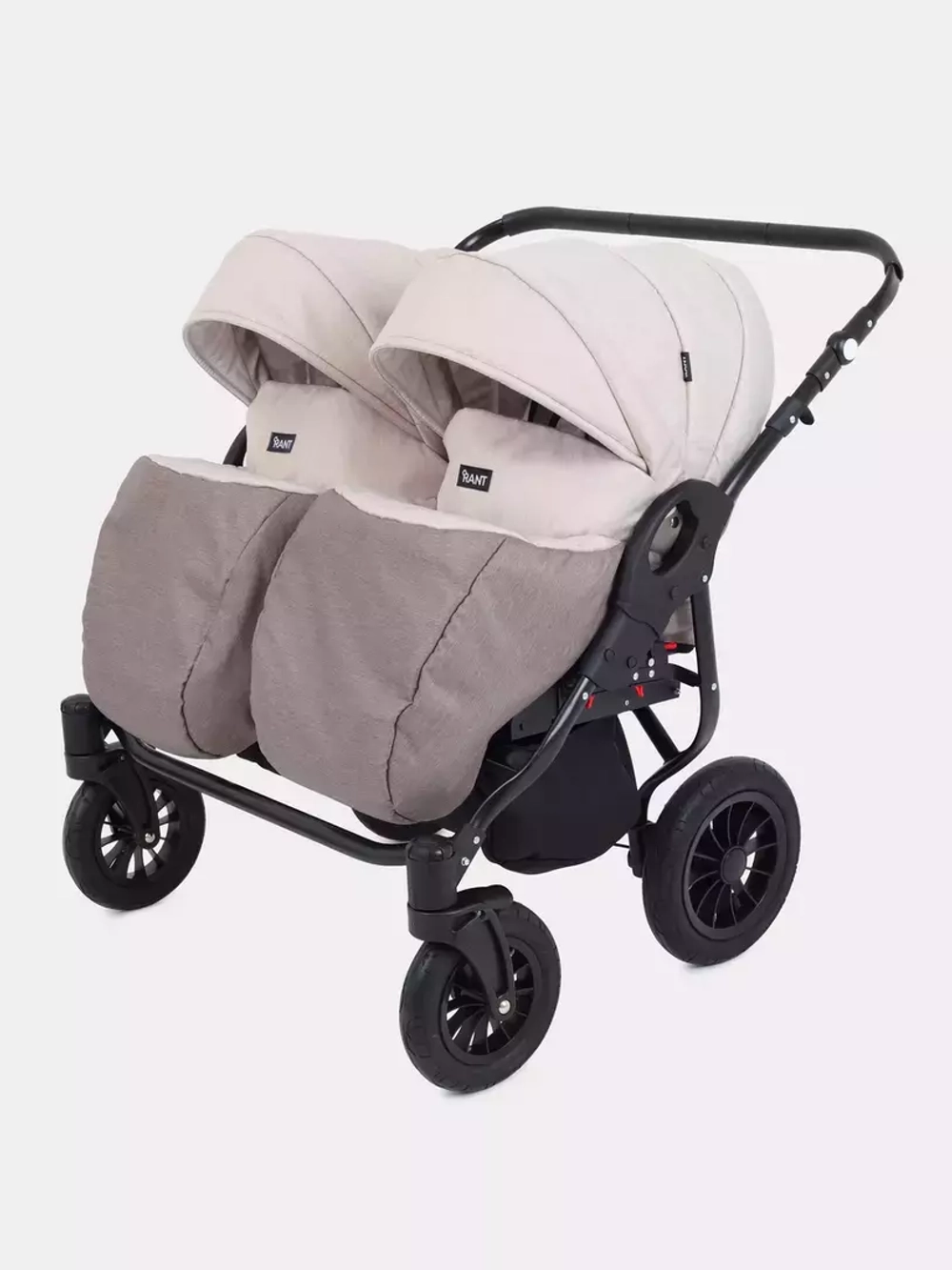 Коляска SIENA DUO (BartPlast) 02 коричневый-бежевый