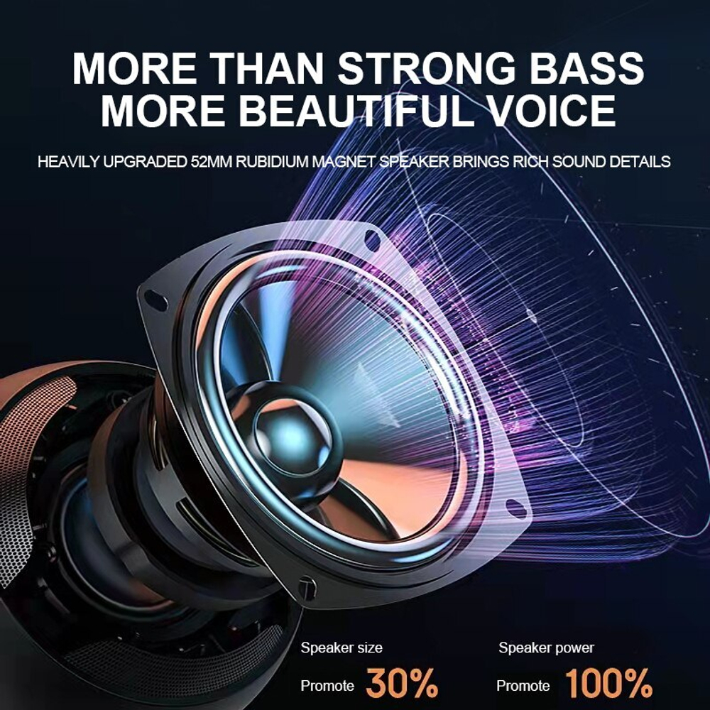 Беспроводная колонка TG-294 (5W/TF/USB/FM) RGB