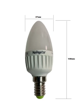 Светодиодная LED лампа С37 E14 7W ДИММИРУЕМАЯ нейтральная