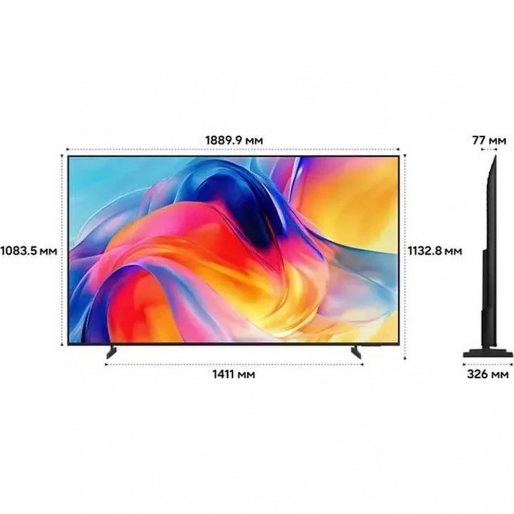 Телевизор Samsung UE85M70HAUXPY 85" LED 4K Ultra HD черный/серый