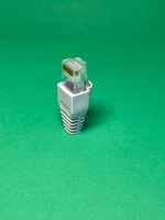 20 пар. Коннектор и колпачок для интернет кабеля RJ45 cat.5e 8P8C, неэкранированный, штекер для витой пары, для разъемов коннектора патч корда, для интернет кабеля диаметр 6,5 мм