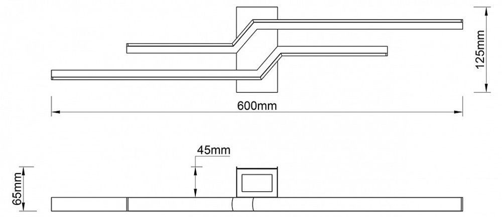 Бра Escada Rail 10219/2LED White