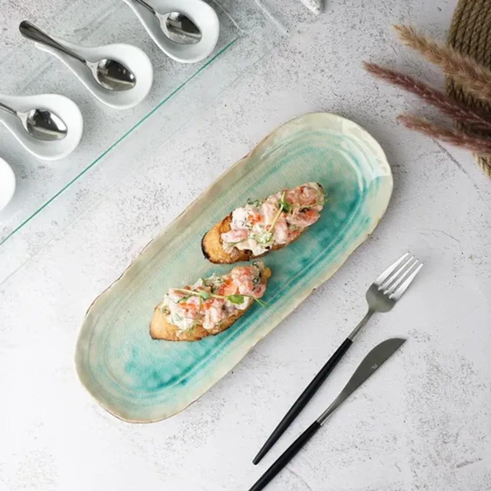Блюдо овальное 32,5*12,5 см h2,5 см Sea Blue Frutti di Mare P.L. [1]