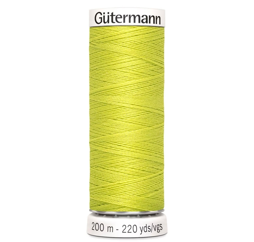 Нить Sew-All 200 м, Gutermann, 334 желто-зеленый