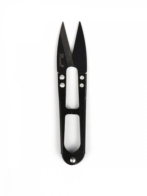Ножницы снипперы для обрезки нитей 12.5 см S112 Maxwell Black premium, 1 шт