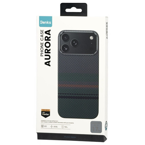Накладка для i-Phone 17 Pro Benks Aurora Kevlar Magsafe