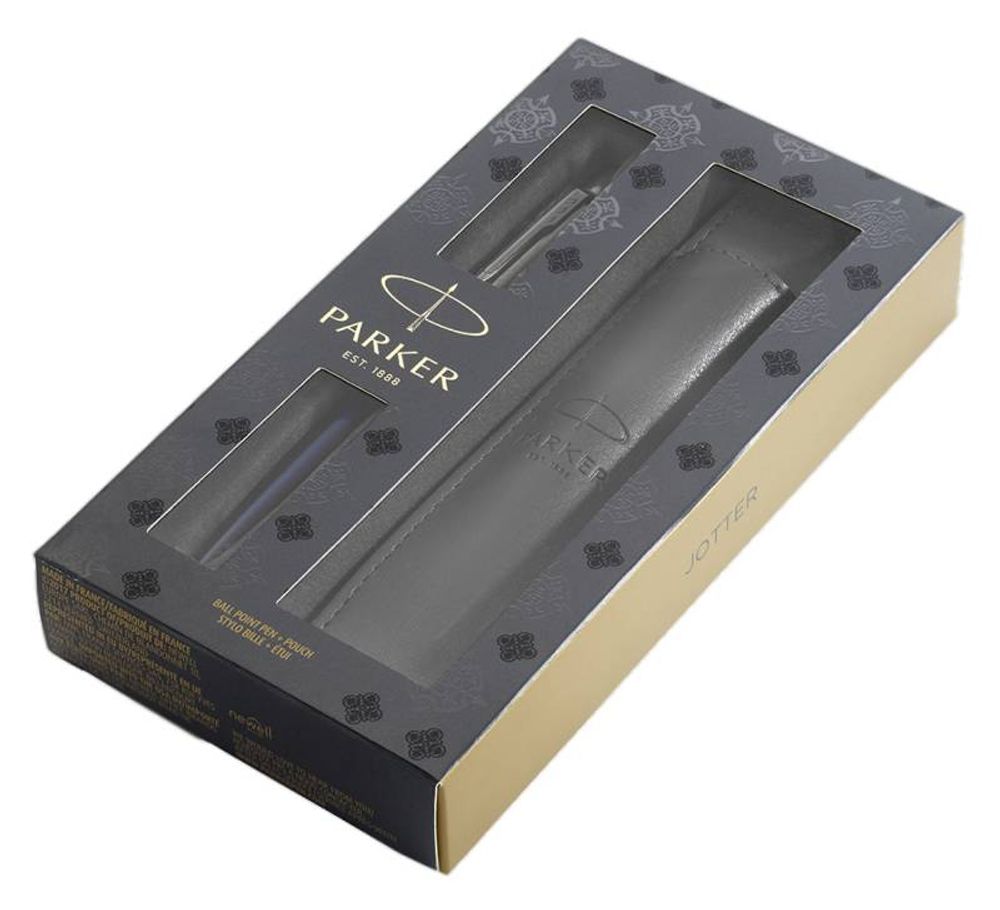 Набор шариковая ручка + чехол Parker Jotter Core Royal Blue CT (2020374)