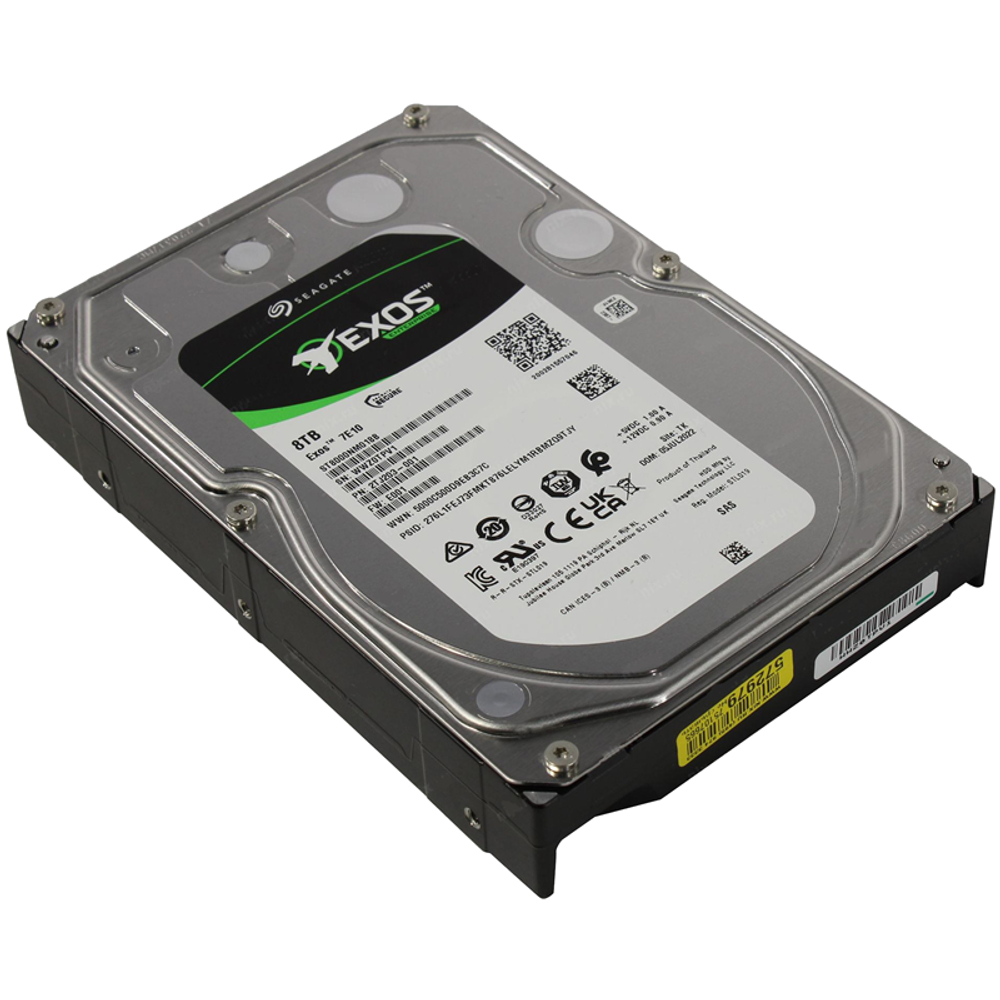Серверный жесткий диск HDD Seagate Exos 7E10 8TB SAS 7.2K 3.5" ST8000NM018B