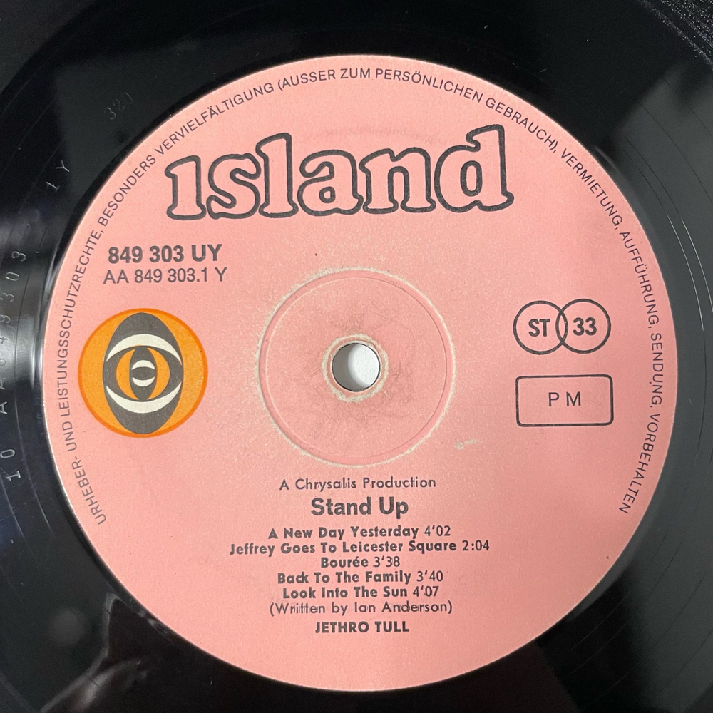 Винтажная виниловая пластинка LP Jethro Tull Stand Up (Германия 1969)
