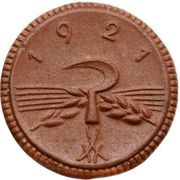 20 пфеннигов 1921 Германия (нотгельд Саксония), фарфор