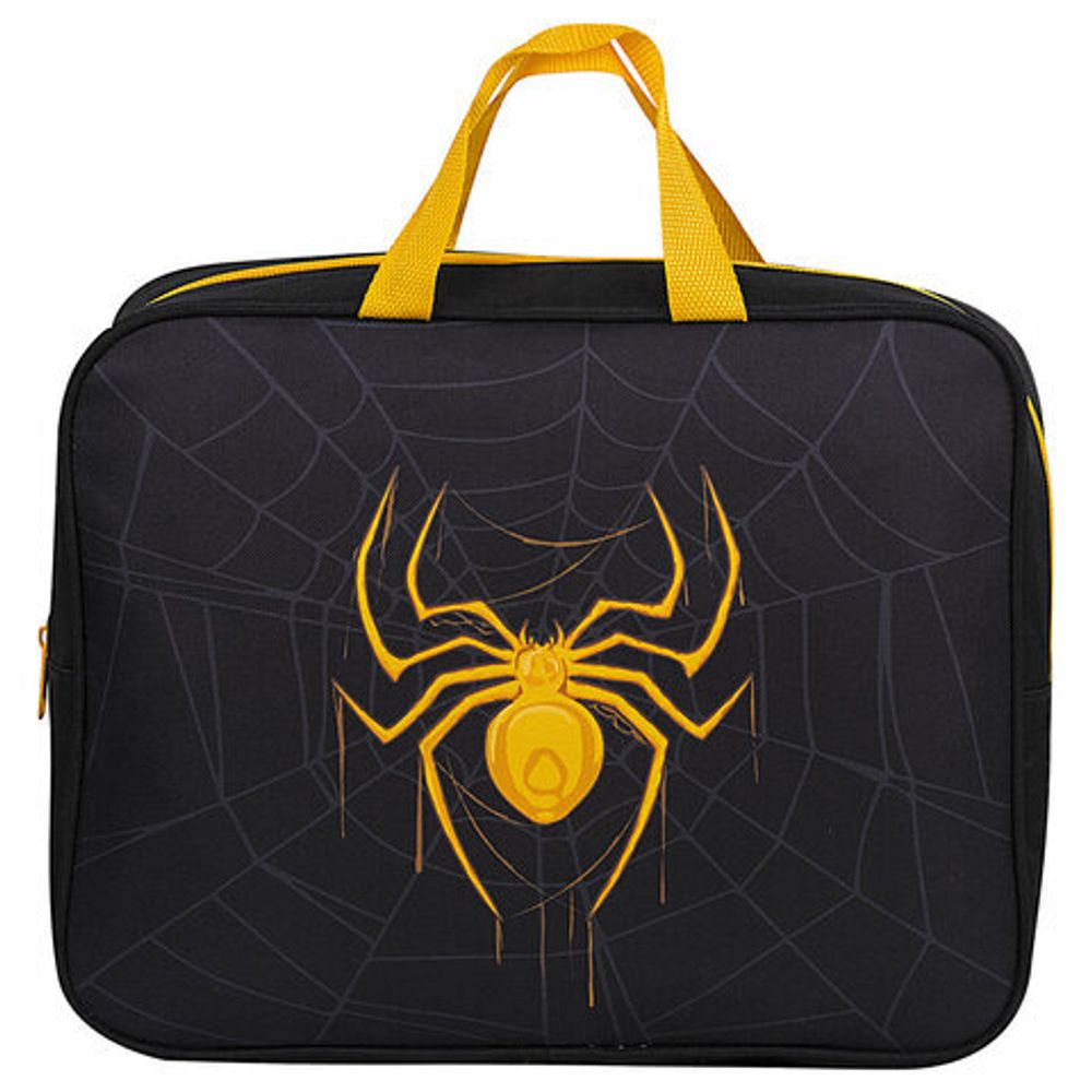 Папка на молнии с ручками BRAUBERG А4, 1 отделение, полиэстер, 80 мм, "Venomous spider", 271485