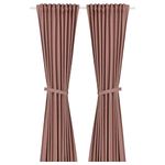 Комплект штор IKEA LENDA (ЛЕНДА), Кирпичный, 140х250 см, 2 шт