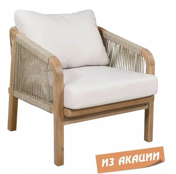 Уличное лаунж-кресло Ravona KD из массива акации