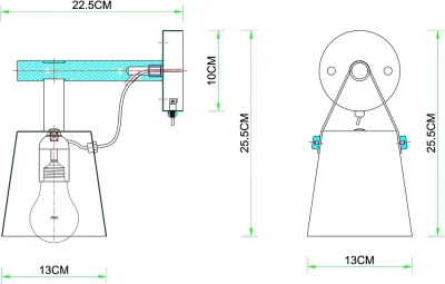 Бра Arte Lamp THOMAS A7032AP-1WH, 1хE27