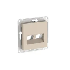 Накладка двойная для информационных функций типа Keystone Systeme Electric AtlasDesign Песочный ATN001290