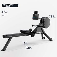 Гребной тренажер UNIX Fit Air (10.1 TFT) магнитный / Magnetic Rower-1100 PRO