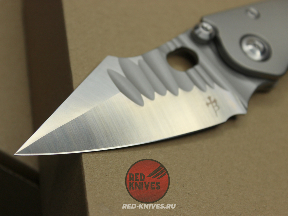 Нож Borka Blades Custom STITCH - рукоять титан, сухарь, ограниччитель