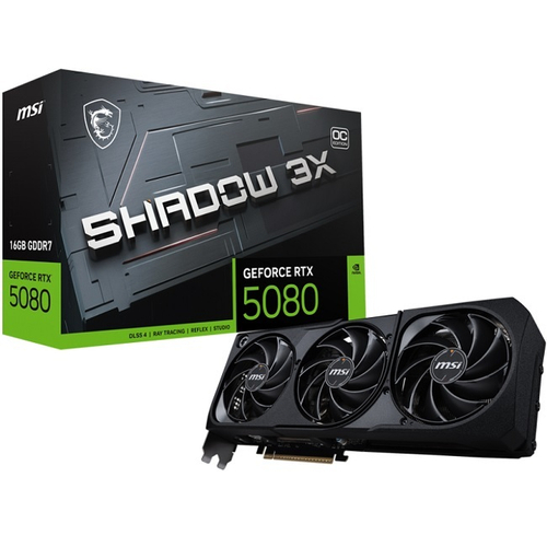 Видеокарта MSI GeForce RTX 5080 SHADOW 3X OC 16G (G5080-16S3C)
