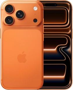 Смартфон Apple A3523 iPhone 17 Pro 256Gb оранжевый моноблок 3G 4G 1Sim 6.3" 1206x2622 iOS 26 48Mpix 802.11 a/b/g/n/ac/ax/be NFC GPS Protect