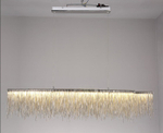 Pendant design lamp Waterfall  L120 (Silver)