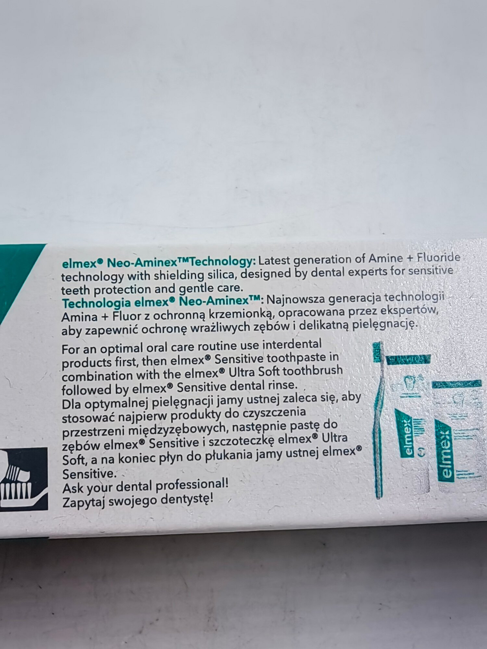 Зубная паста Elmex Sensitive Gentle White Triple Protection тройная защита для чувствительных зубов с фтором, 75 мл