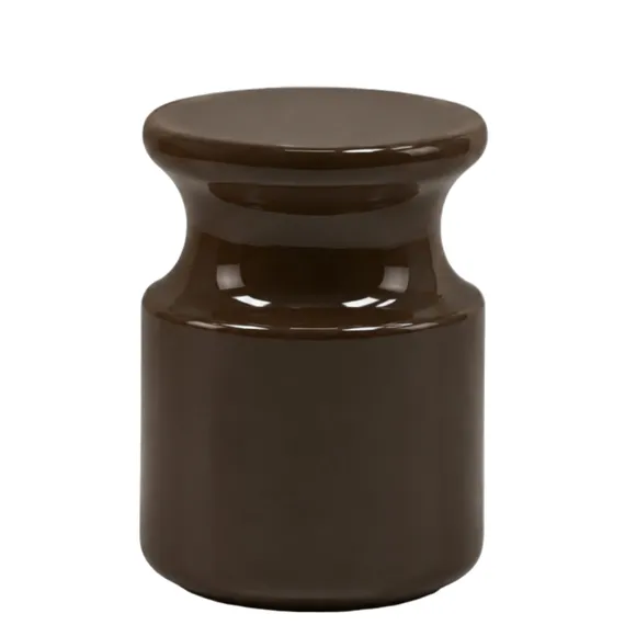 Кофейный столик Perry Ø33х45 см, коричневый глянец