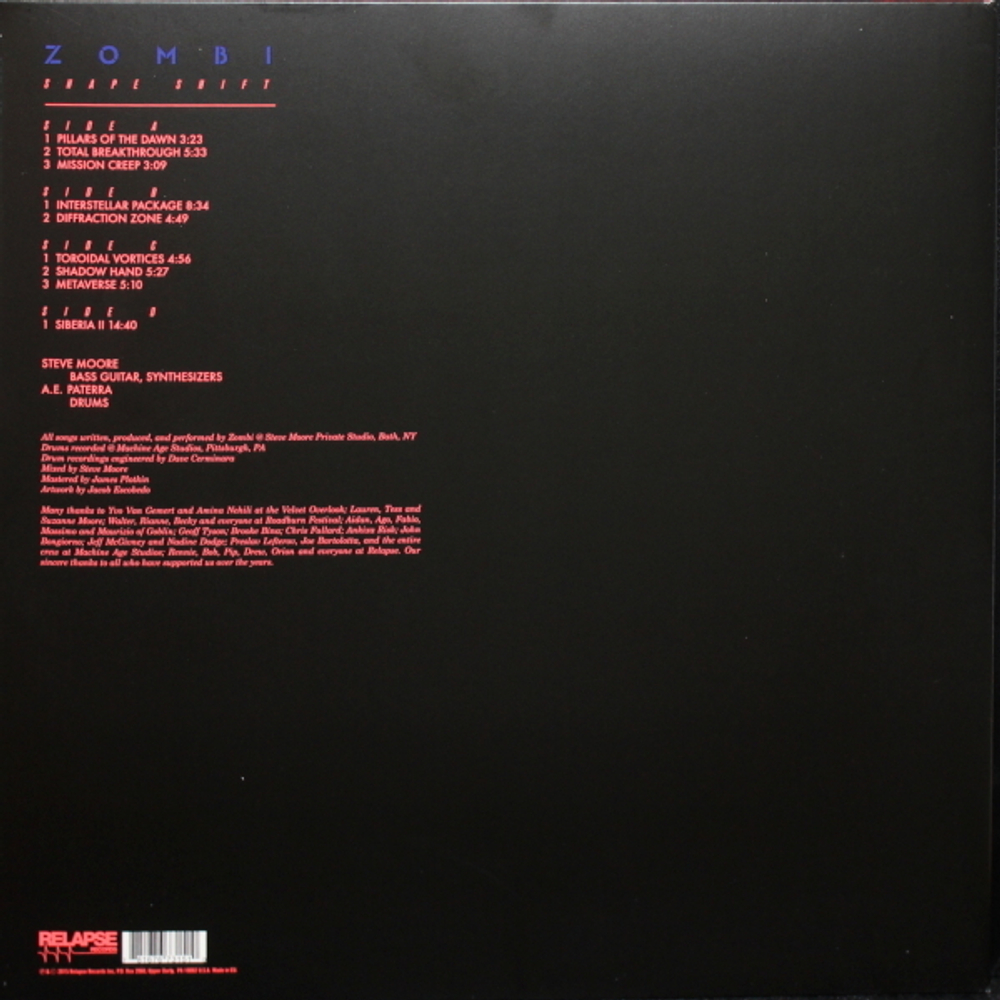 Zombi / Shape Shift (2LP)