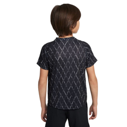 Футболка для мальчика теннисная Nike Court Dri-Fit Victory SS Top Printed - черный
