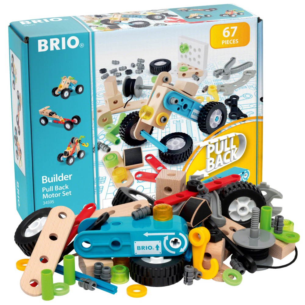 BRIO 34595 «Builder набор с моторчиком, 67 деталей» 34595