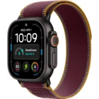 Смарт-часы Apple Watch Ultra 4 49 mm, Black Titanium case | ремешок Trail Loop | Burgundy, S/M