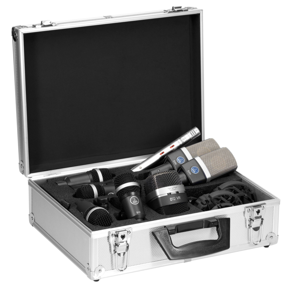 AKG Drumset Premium комплект микрофонов для ударных инструментов: 1x D12VR, 2x C214, 1x C451, 4x D40